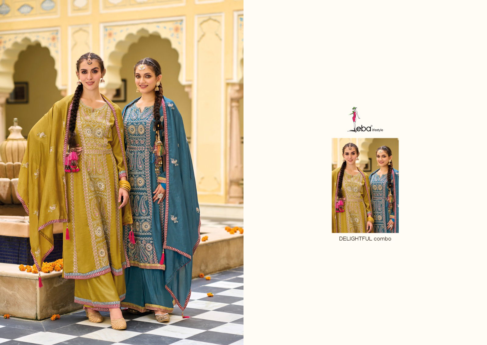 Diva By Eba Premium Silk Embroidery Wedding Wear Readymade Suits Wholesale Suppliers In Mumbai